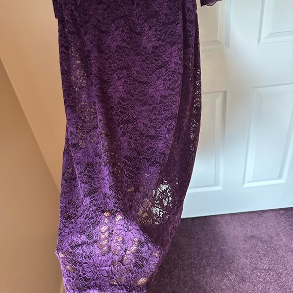 Wine Lace Dress by Kiyonna; women’s size 1X - Picture 10 of 15
